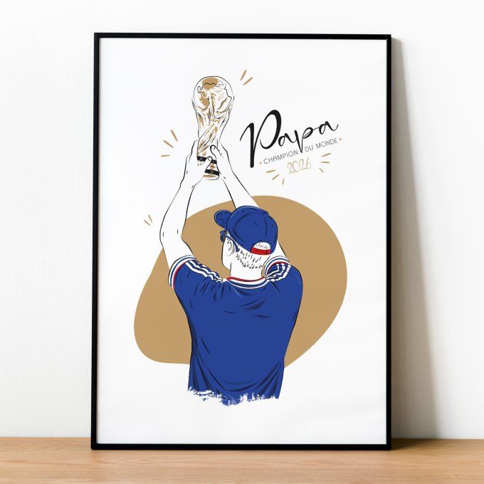 Affiche Papa Champion du Monde